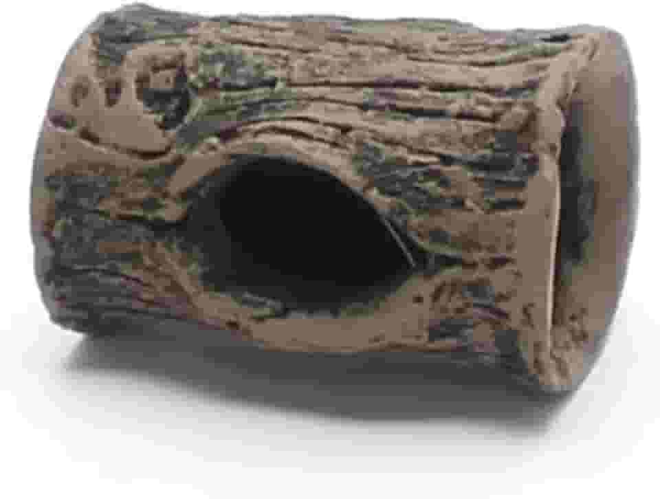 Tronco Mini Toca para Peixes Betta e Pequenos Peixes | Toca em Resina Atóxica para Aquário de Água Doce ou Salgada | Pintura Artesanal (Mini)