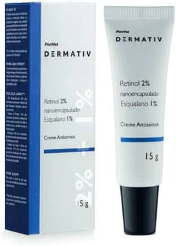 CREME ANTI-IDADE PARA ÁREA DOS OLHOS RETINOL 2% + ESQUALANO 1% PANVEL DERMATIV 15G