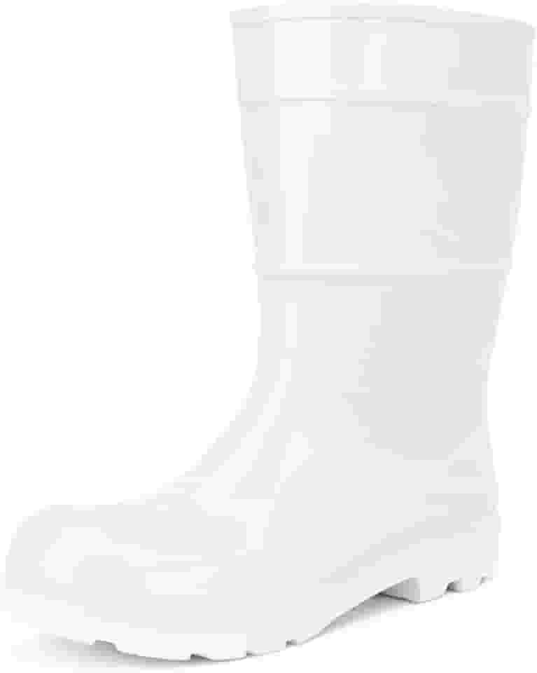 Bota Pvc Preta Cano Médio 28cm Forrada Impermeável Galocha EPI Segurança Ocupacional Solado Antiderrapante Cartom