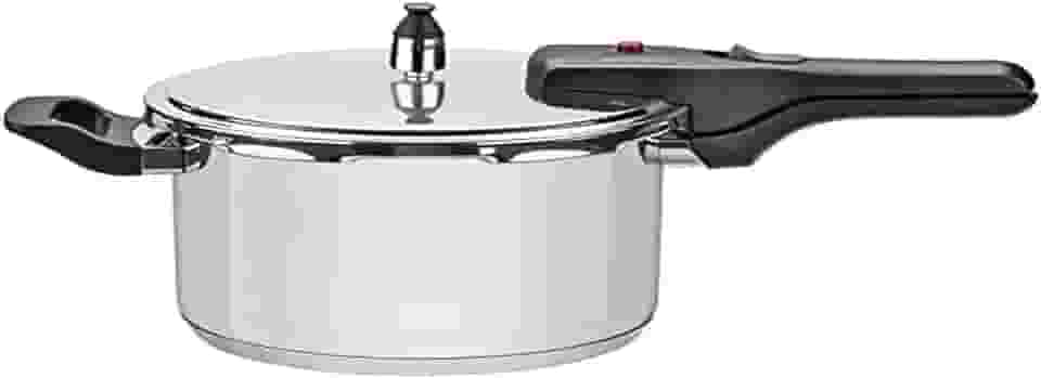 Panela de Pressão Tramontina Brava em Aço Inox com Fundo Triplo 22 cm 6 L