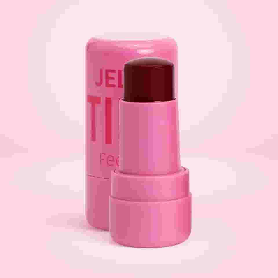 Blush Batom em Bastão Jelly Tint Multiuso para Lábios e Bochechas – Textura Gel, Acabamento Natural e Efeito Saudável