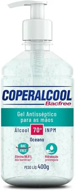 Coperalcool Alcool Gel Higienizador De Maos 70 Inpm Coperalcool Bacfree Oceano 400G