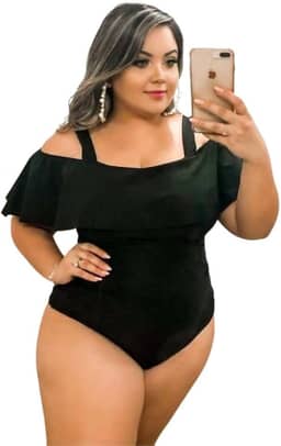 Body Ciganinha Plus Size Feminino 3 em 1 – Maiô, Body e Moda Praia | Tamanhos 50 ao 54 | Moda Praia e Casual
