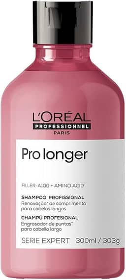 L'Oréal Professionnel Shampoo Pro Longer | Reduz a Quebra e a Aparência de Pontas Duplas | Adiciona Volume e Brilho | Para cabelos finos e com afinamento | 300ml