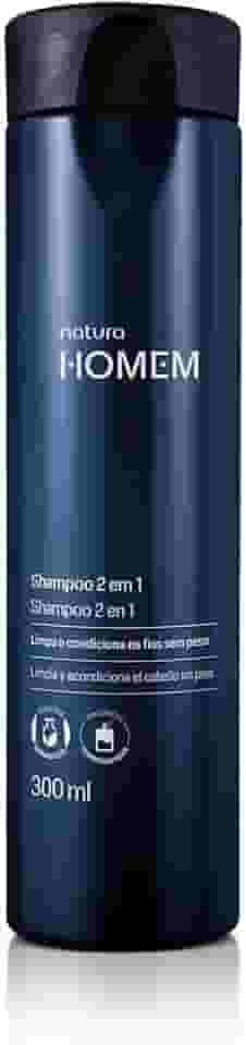 Natura Homem Shampoo 2 em 1 Limpa e Condiciona 300ml
