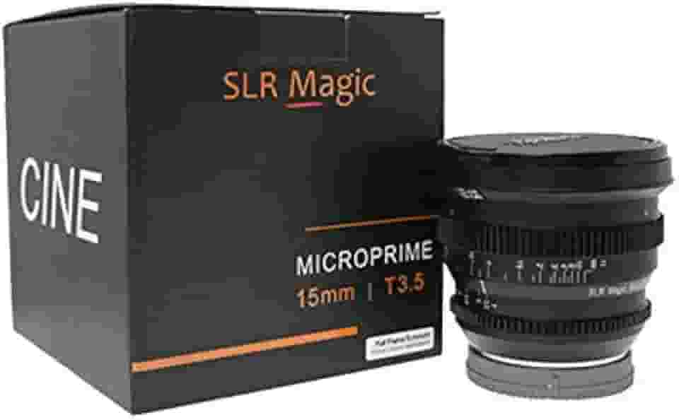 Lente cinematográfica SLR Magic 50 mm T1.2 grande abertura para câmera Sony E Mount