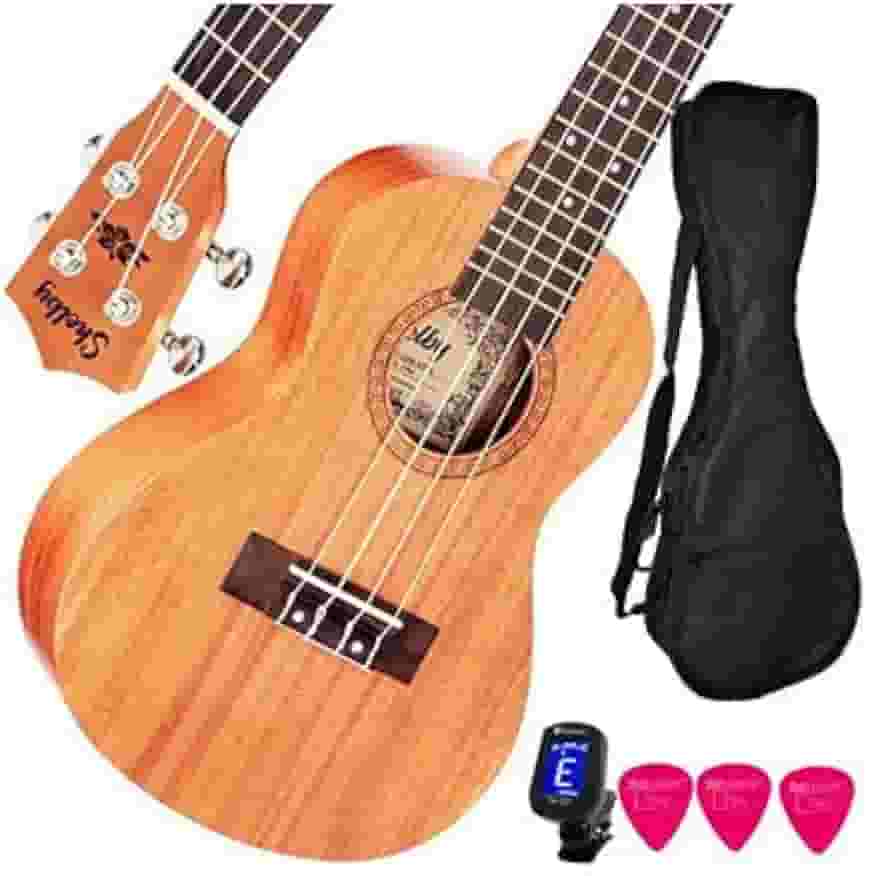 Kit Ukulele Shelby SU23M Concerto Mogno Completo