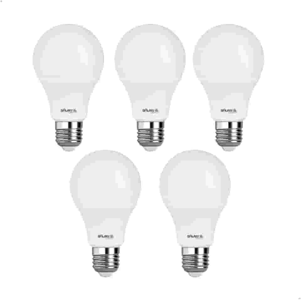 Kit 5 Lâmpadas LED Bulbo 12W 3000K (Luz Amarela) Bivolt E27 – Tem Luz