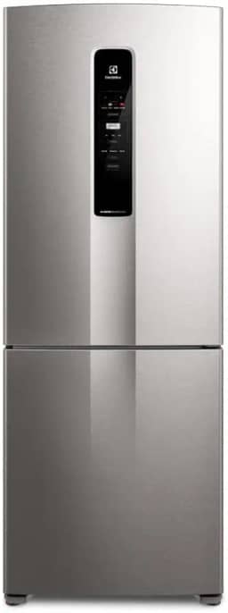 Geladeira Electrolux Frost Free 490L Efficient com AutoSense Inverse Inox Look (IB7S) 127V