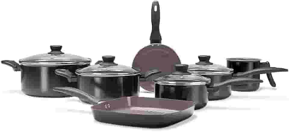 Brinox - Jogo de Panelas Easy 7 Peças Ceramic Life - Antiaderente Cerâmico