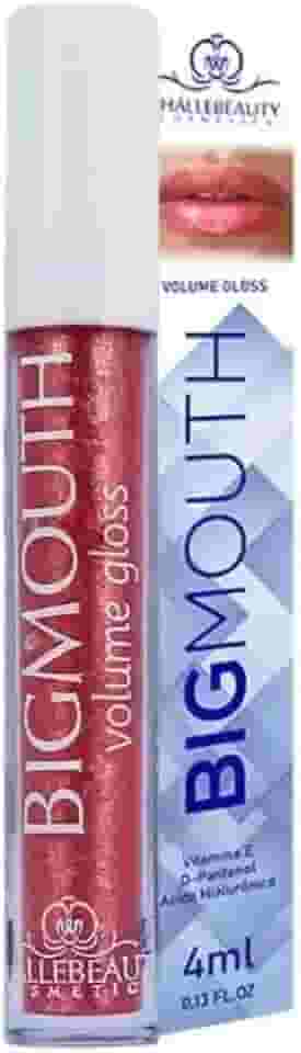 Lip Volume Gloss Incolor Glitter Brilho Aumenta Lábios com Vitamina E D-Pantenol e Acido Hialuronico (Rosê Glitter)