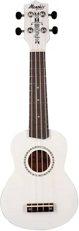 Ukulele Acústico Soprano Cordas Nylon White HONU Memphis