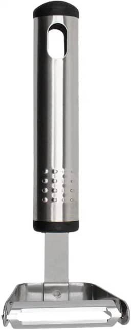 Mimo Style Descascador de Legumes 15cm, Feito Inteiramente de Aço Inoxidável. Descasque de Forma Rápida Legumes, Verduras e Frutas. Resistente e Durável, Prático Para o Dia a Dia