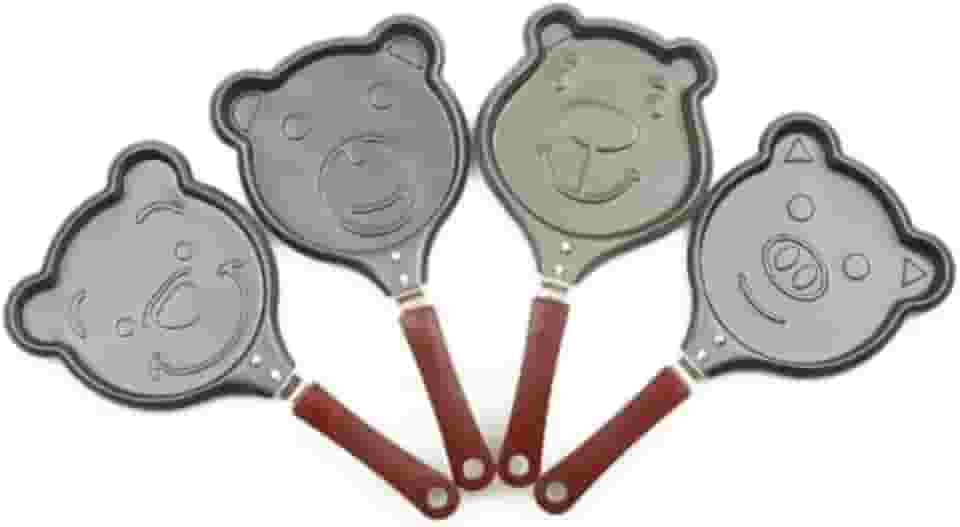 Frigideira com Formato de Bichinhos – 1 Cavidade – Antiaderente e Divertida – Ideal para Ovos e Panquecas Criativas