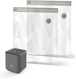 Bomba a Vácuo Portátil com Sacos Reutilizáveis para Fechamento a Vácuo