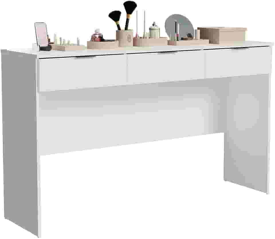 Penteadeira Madesa Camarim Carly com 3 Gavetas (Sem Painel)