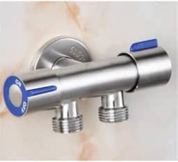 Torneira Registro T Duas Saídas De Água Inox Válvula Duplo Sowshop