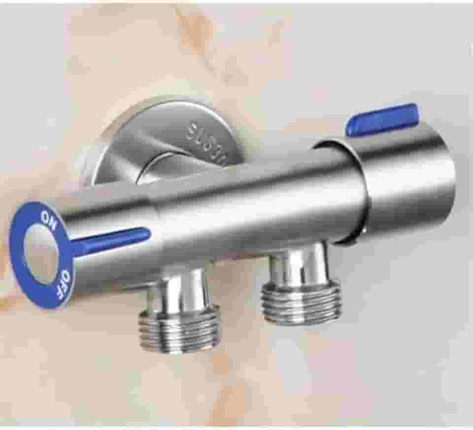 Torneira Registro T Duas Saídas De Água Inox Válvula Duplo Sowshop