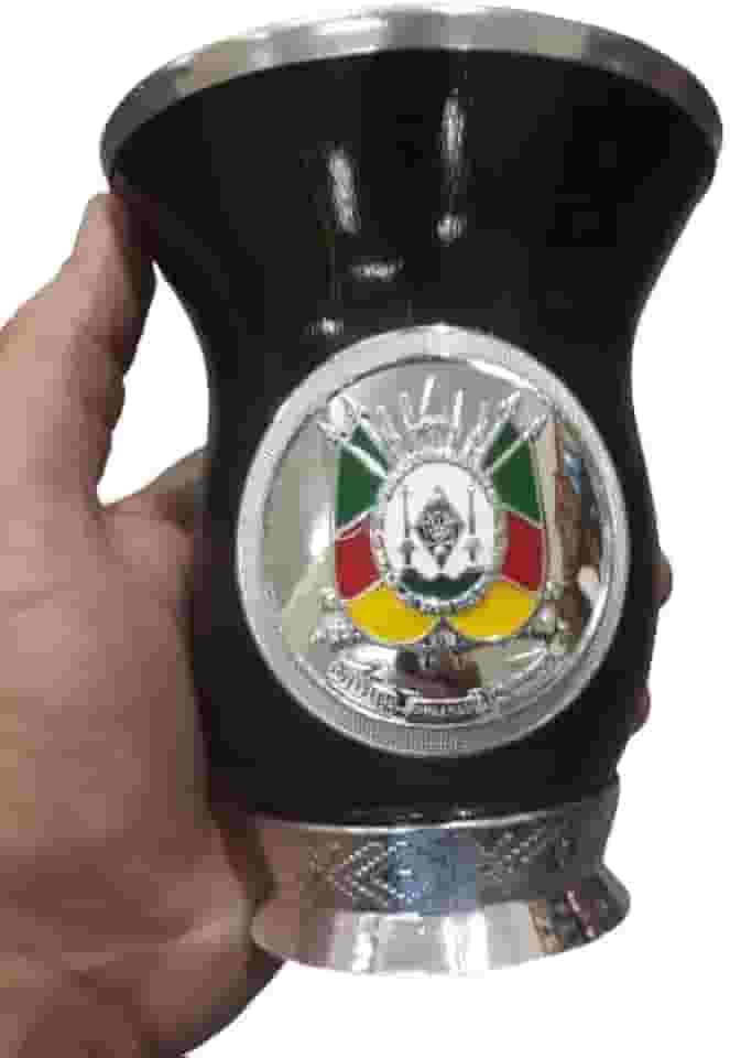 Cuia De Chimarrão Porongo Gaucha Tradicional Escudo RS
