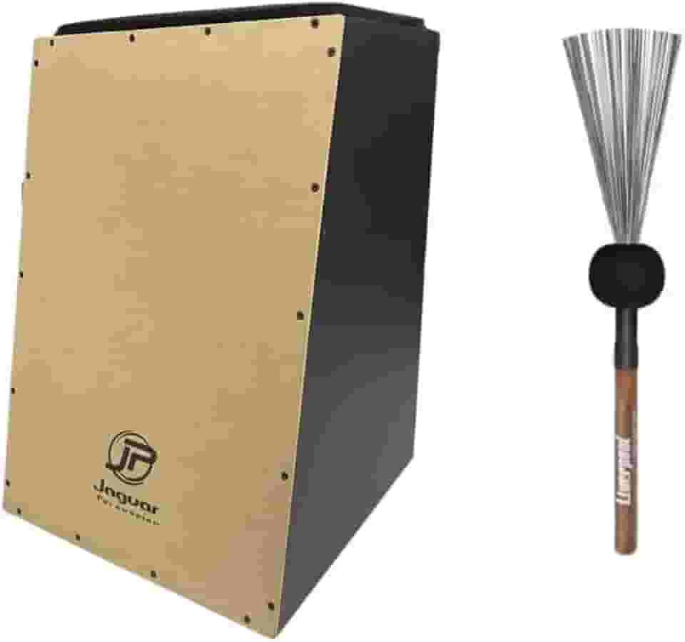 Cajon Jaguar Acústico Cj1000 K2 Pb 006 e baqueta liverpool kit
