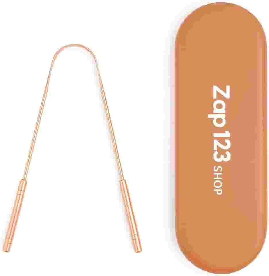 Raspador Limpador De Língua Com Estojo Inox