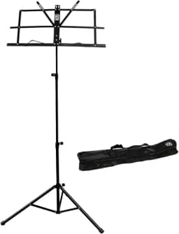 Estante Partitura Suporte Pedestal Cavalete Bolsa Ferro Ibox