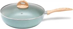 Brinox - Wok Com Tampa 28 3,4L Ceramic Life Botanika Com Fundo De Indução - Verde