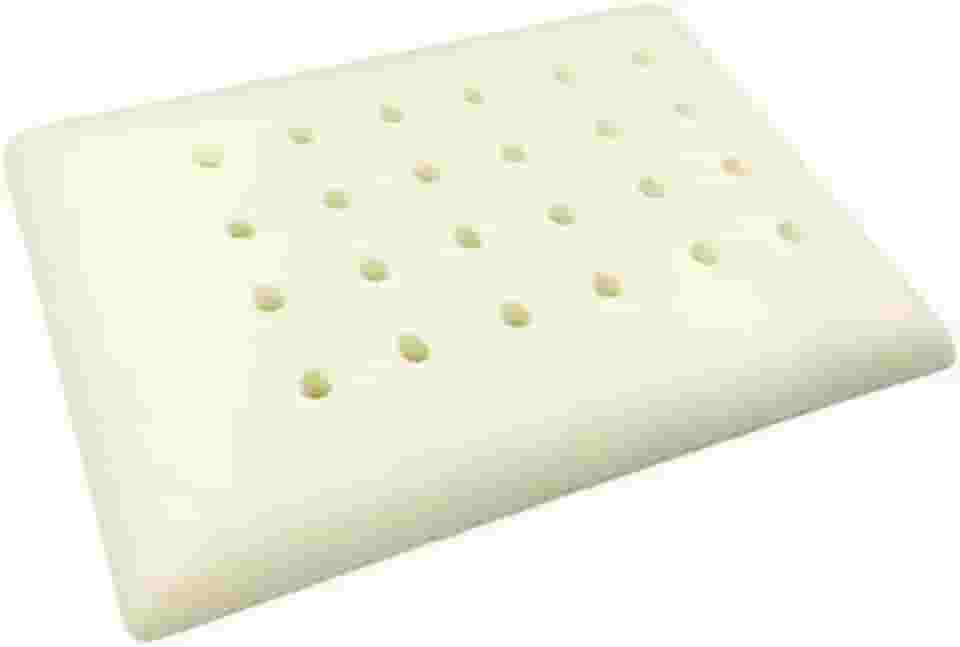 Travesseiro Infantil Ortopédico, Viscoelástico, Branco, 30x20x2.5cm, 100% Algodão, Anti-sufocante, Para Bebês 0-1 Ano