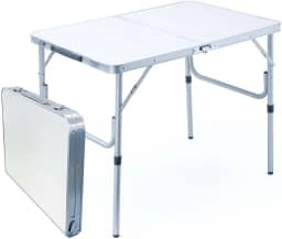 Mesa Dobravel Portatil, Escrivaninha Dobravel Maleta para Camping Cozinha Estudo(90×60×70CM)