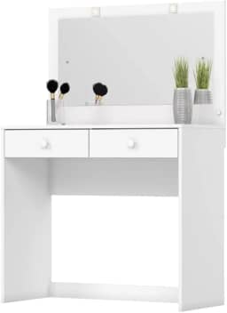 Penteadeira Camarim com Espelho LED 2 Gavetas Gardênia