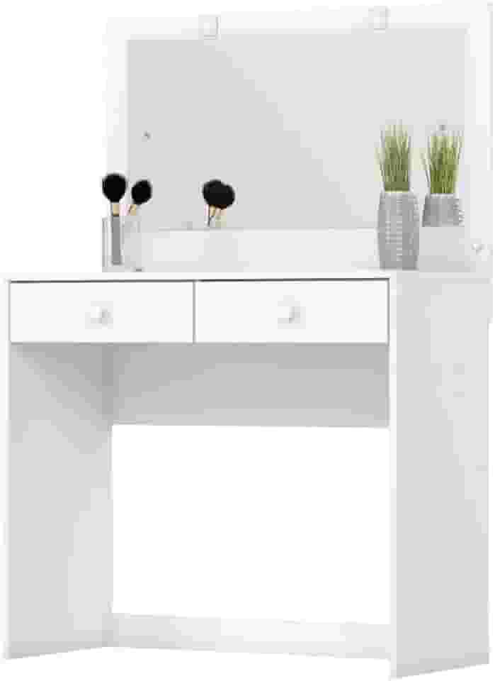 Penteadeira Camarim com Espelho LED 2 Gavetas Gardênia