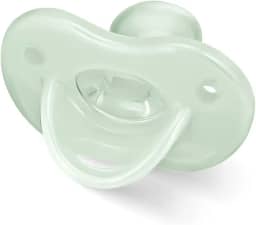 Lillo Do Brasil Chupeta 100% Silicone Calming Brilha No Escuro Bico Simétrico Neutra Tamanho: 1 Contagem (Pacote De 1)