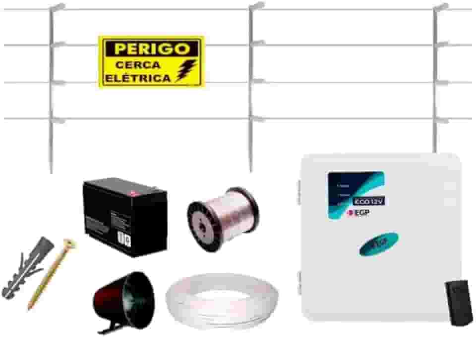 Kit Cerca Elétrica Master 60 Metros Com Eletrificador