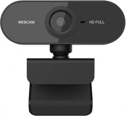 Webcam Full HD 1080p Com Microfone e Foco Automático Câmera USB para Computador Notebook e Desktop Ideal para Aulas Online Reuniões Streaming e Videoconferências Plug & Play Premium