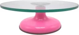 Bailarina De Vidro Giratória Profissional Bolo Confeitaria, MM House (Rosa)
