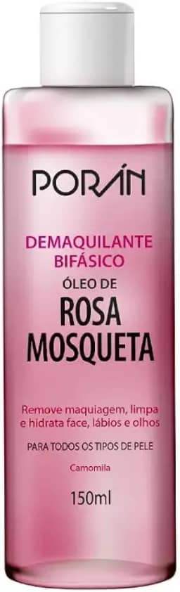 Demaquilante Bifasico Rosa Mosqueta 150 Ml Pr54,Poran