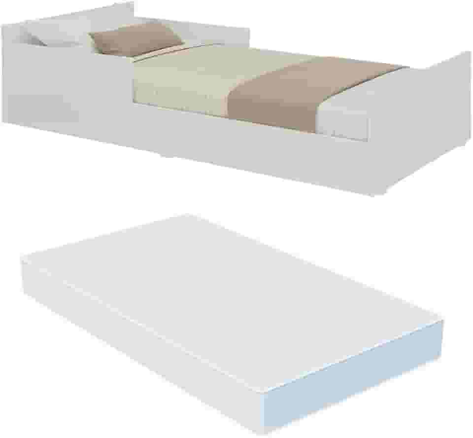 Cama Infantil com Colchão Incluso Mp4112 Nina Multimóveis Branca