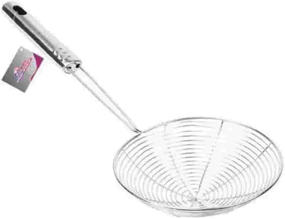 ESCUMADEIRA P/FRITURA ACO INOX Ø 17 X 38CM - CM48