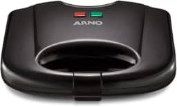 Sanduicheira e Grill Arno SACB, Antiaderente, Preta, 220V, Fácil Limpeza, Compacta e Versátil