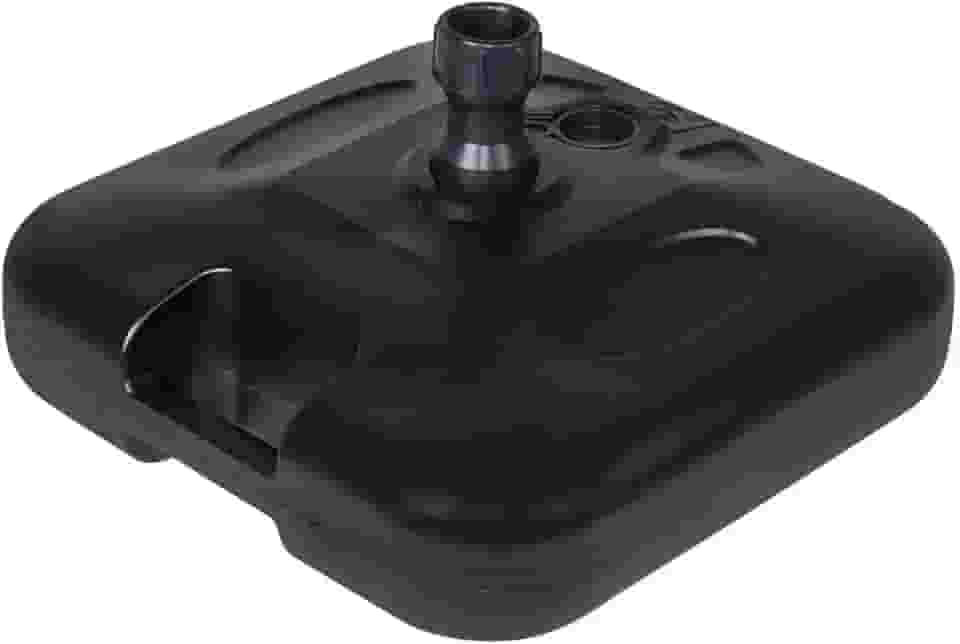 Base para Guarda Sol Sombreiro Suporte Preto Ombrelone 18kg de Piscina Chão