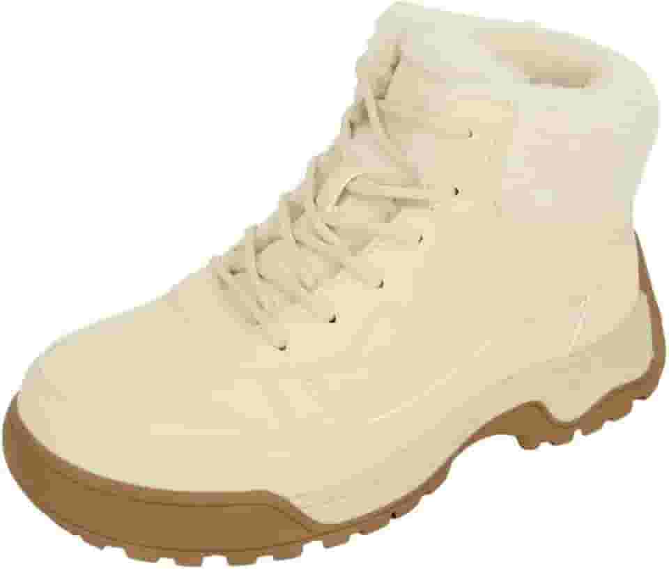Botas femininas de inverno para caminhadas de neve femininas para atividades ao ar livre à prova d'água para caminhada e caminhada antiderrapante
