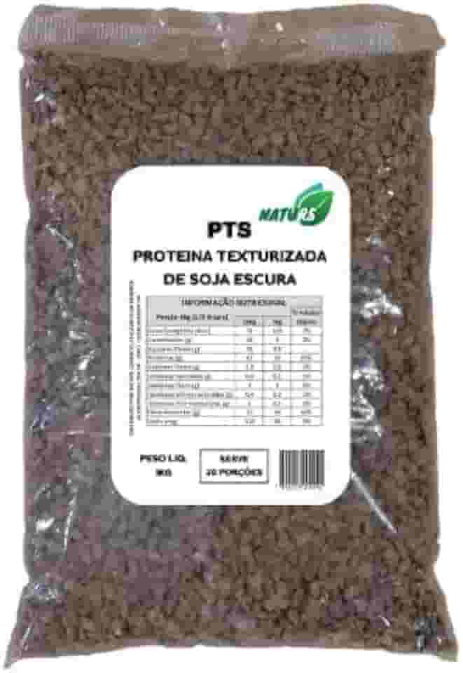 PTS Carne de Soja Vegana 1kg - NATURS (Granulada Escura 1Kg)