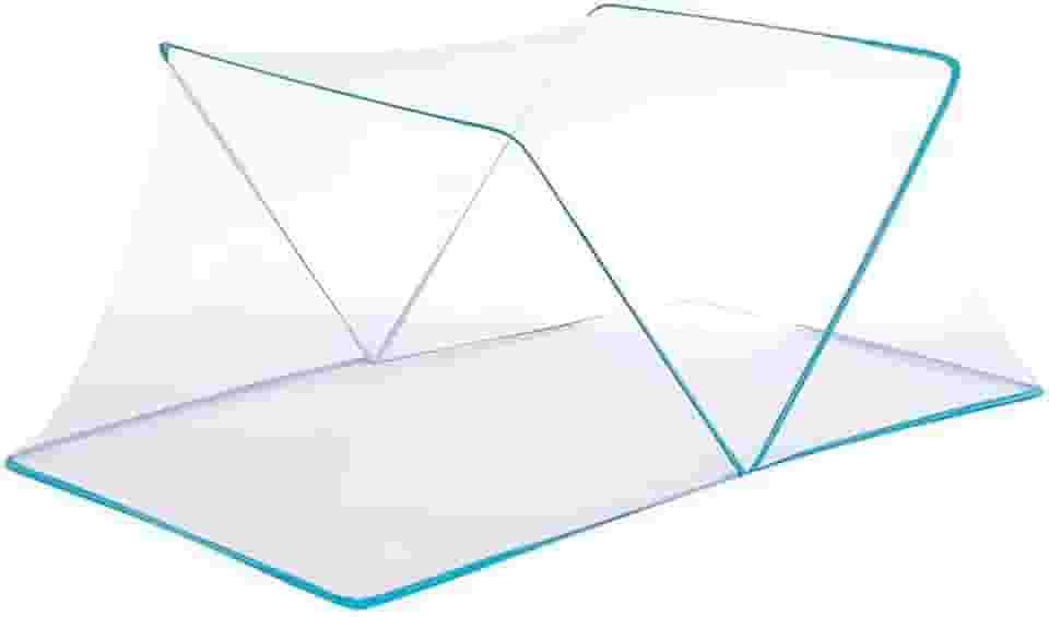 Mosquiteiro Cama Casal Tenda Portátil Dobrável Prática Mosquiteiro Cama Casal Tenda Portátil Dobrável Prática Cor:Azul