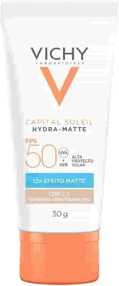 Vichy V Capital Soileil Hydra-Matte FPS50 - Protetor Solar Facial com Cor 30g
