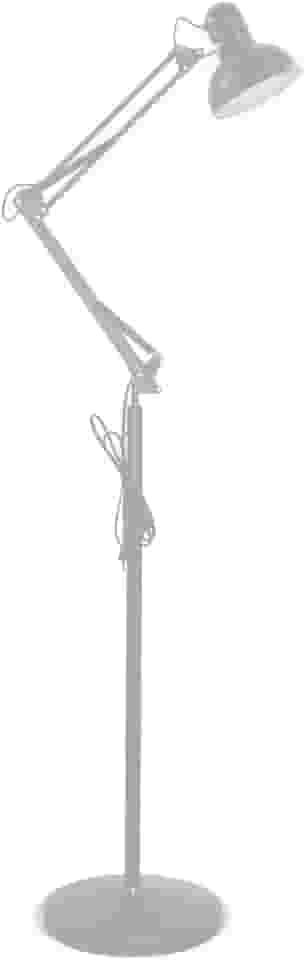 Luminária Piso 1,90m Articulada Chão Pedestal Coluna Refletor Led Abajur Spot Gimpo MT-930B Cor: BRANCO