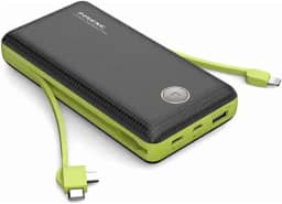 Carregador Portátil Power Bank Universal 20.000mAh, 2 portas USB + 1 porta USB-C, Indicador de bateria Carregamento Rápido Turbo Compatível com Todos Dispositivos