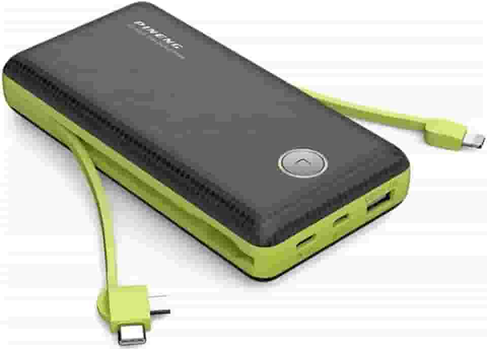 Carregador Portátil Power Bank Universal 20.000mAh, 2 portas USB + 1 porta USB-C, Indicador de bateria Carregamento Rápido Turbo Compatível com Todos Dispositivos