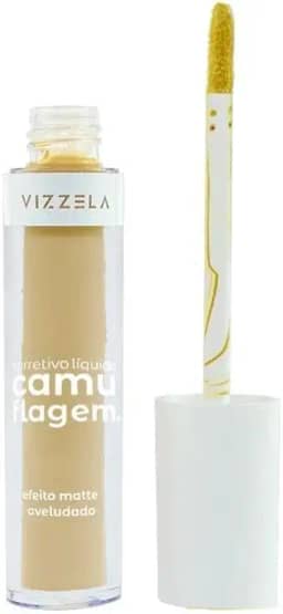 Corretivo Líquido Camuflagem Vizzela Amarelo 5g