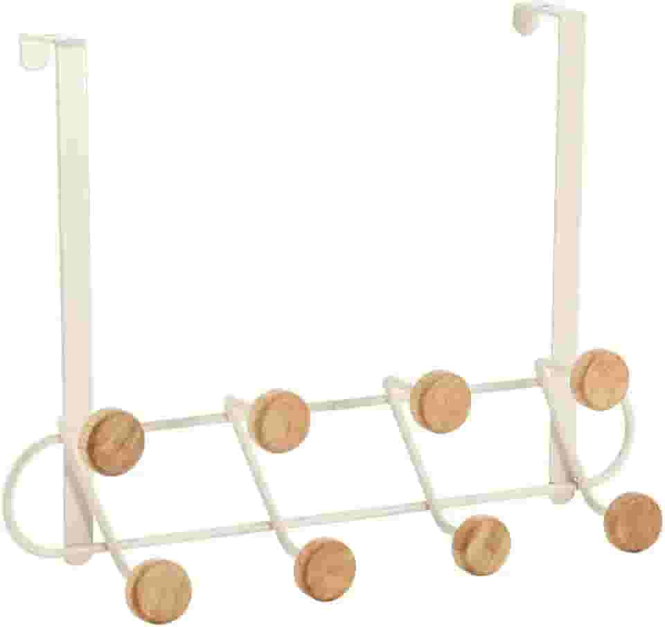 Oikos - Cabideiro de Porta Multiuso 8 Ganchos Sem Furar