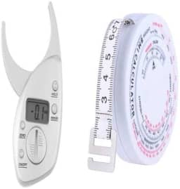 Adipômetro Digital Medidor De Gordura + Trena Fita Métrica